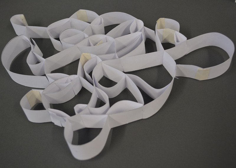 Papiermodell 2 / Prozessbild