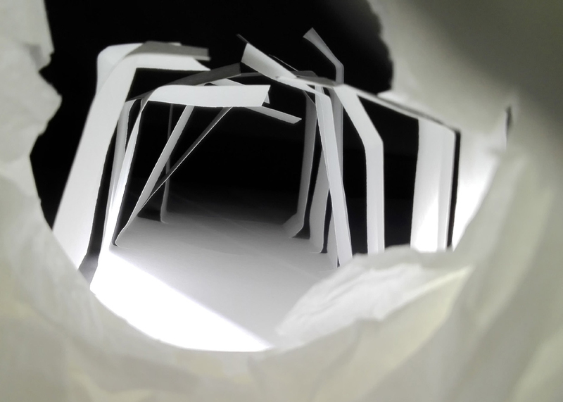 Papiermodell 2 / Prozessbild