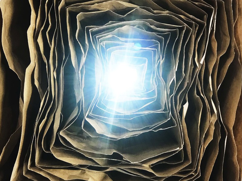 Papiermodell 2 / Prozessbild