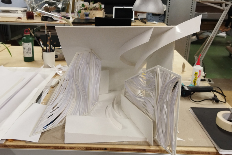 Papiermodell 2 / Prozessbild